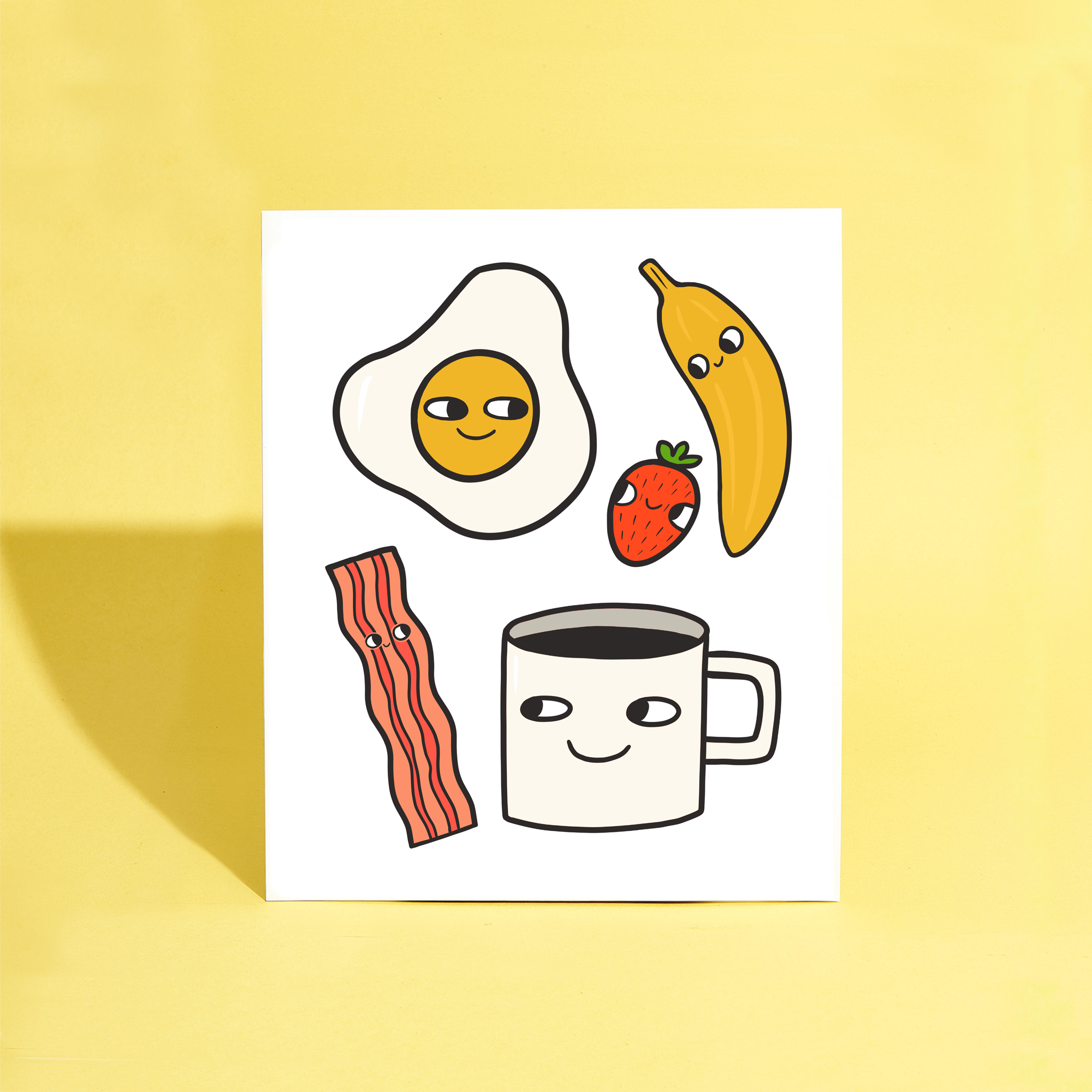 Aviate Press - Wholesale Christmas Card - Breakfast Time Art Print1