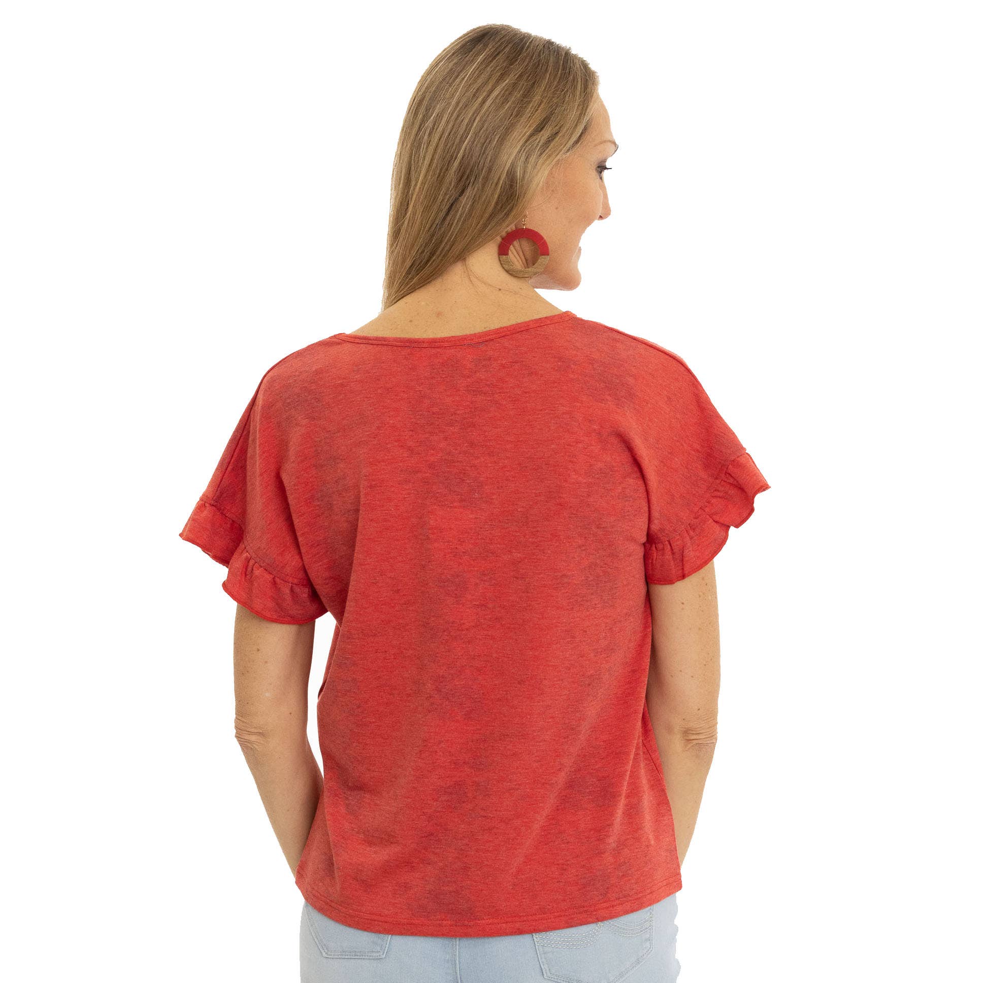 Flying Colors Apparel - Wholesale Screen Printed T-Shirt - Women's - Ohio State Buckeyes Daisy Tee1