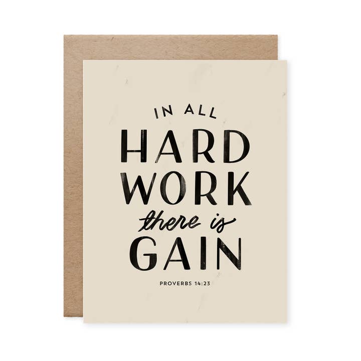 Naomi Paper Co. - Wholesale Graduation Card - Hard Work Graduation Card