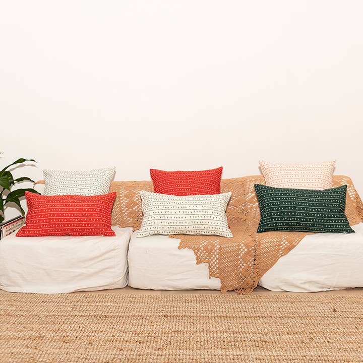 Sabiá - Wholesale Chair Cushion - Rectangular Cushion 30×50 TERRA Red - ARRASTA PÉ pattern5