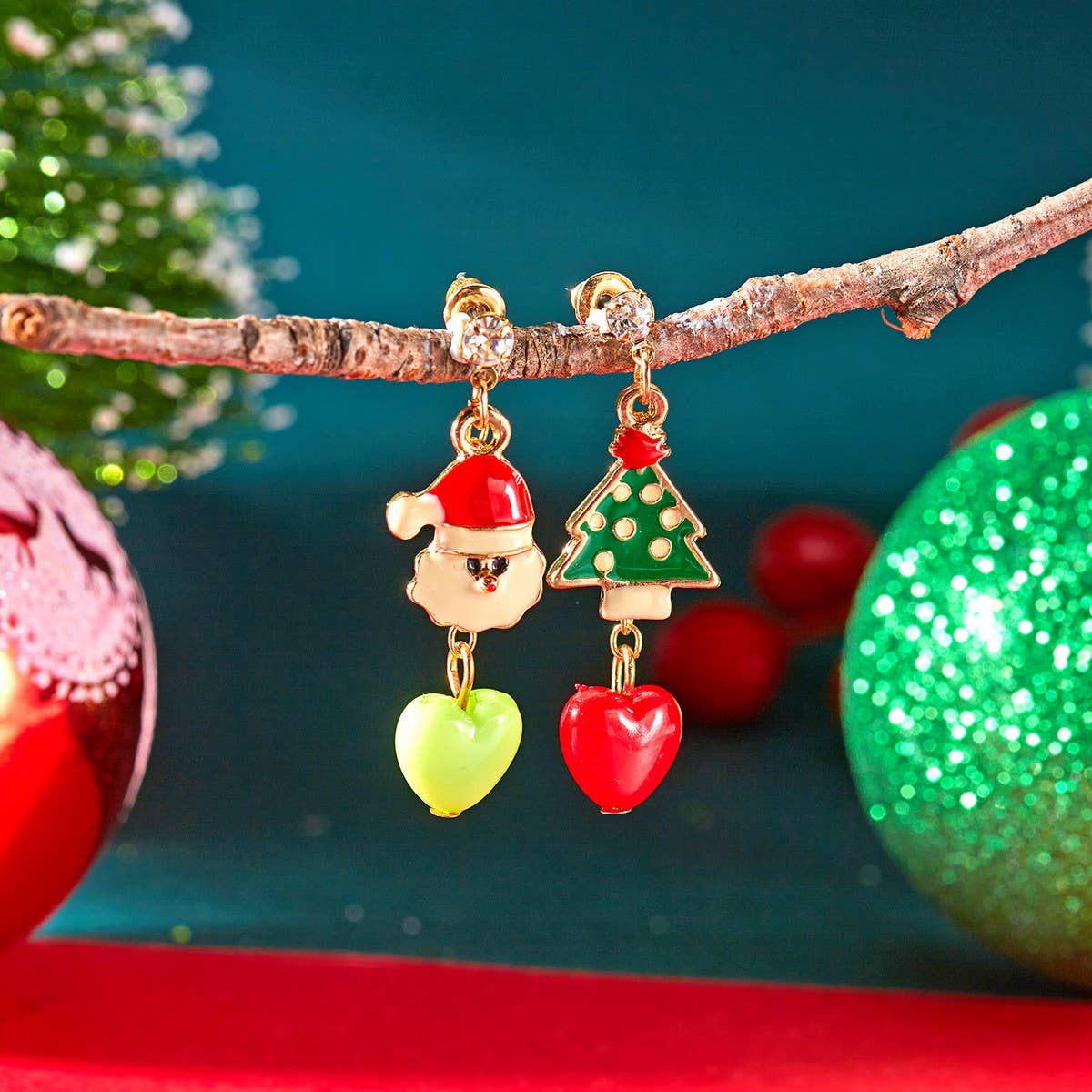 DOUBLJU - Wholesale Dangle Earrings - VERSATILE CHRISTMAS-THEMED EARRINGS_CWAJE057536