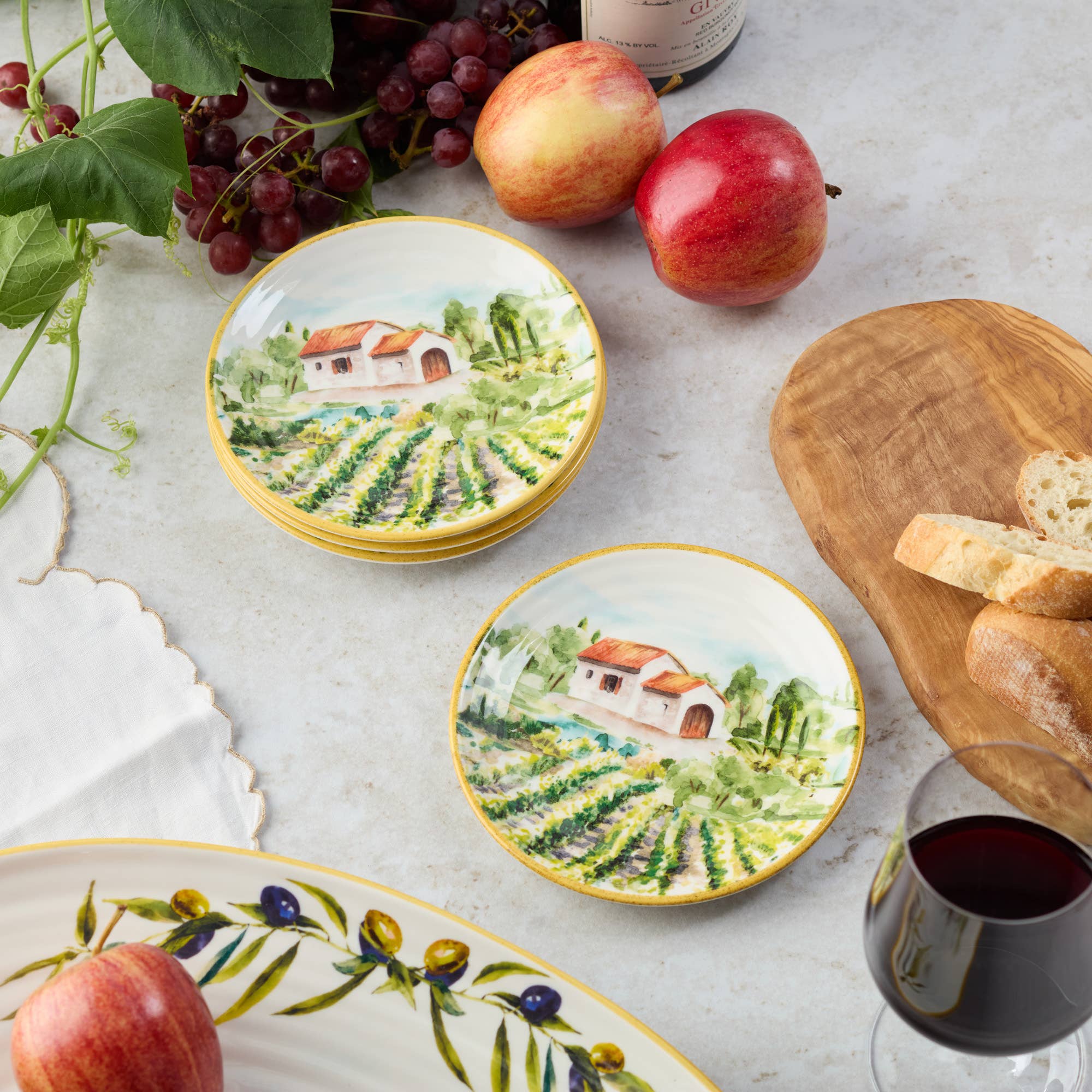 Certified International - Wholesale Servies voorgerecht - Toscane Canape Borden 15cm3