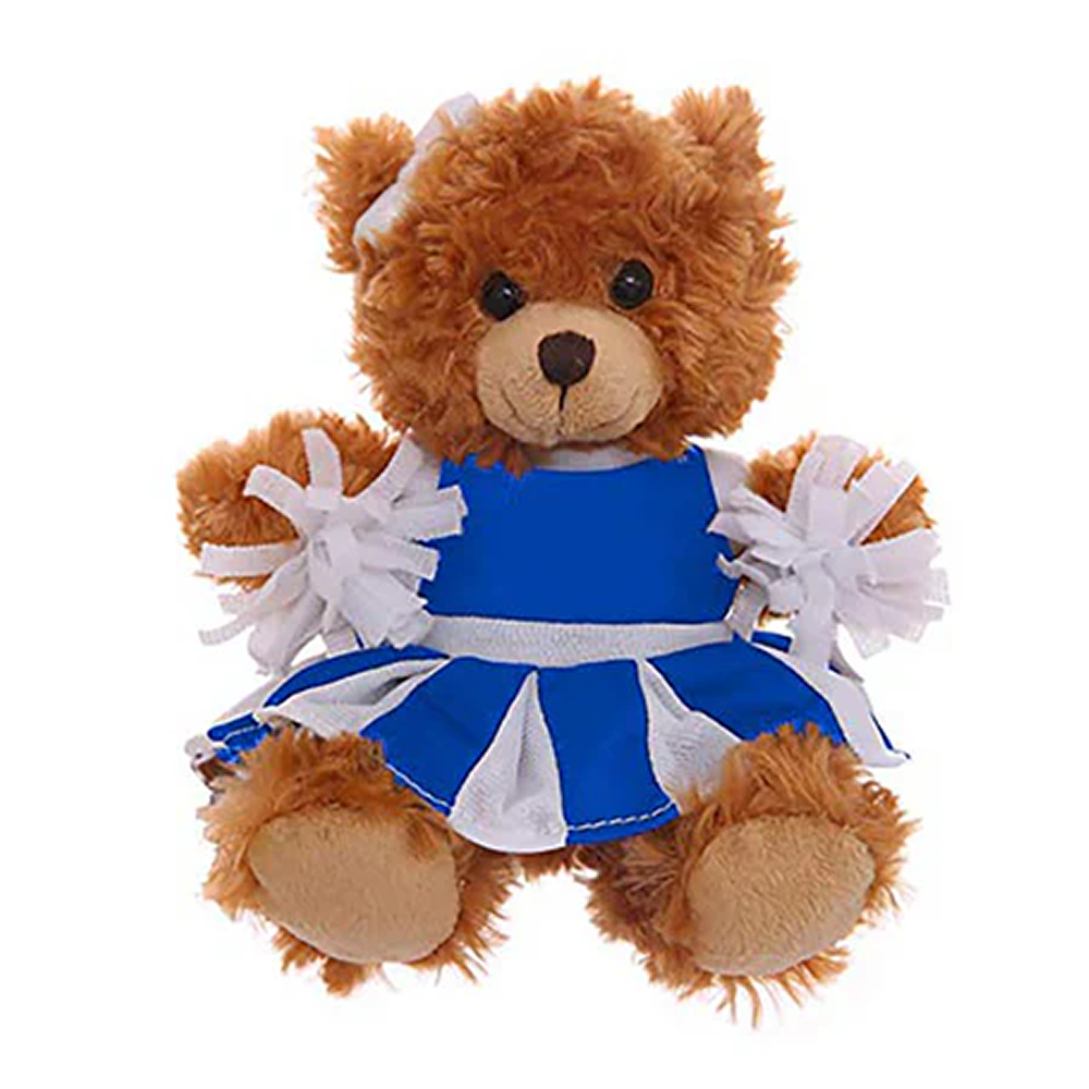 Plushland - Wholesale Stuffed/Plush Toy - Kids & Baby - 6″ Brown Sitting Bear in Cheerleader Outfit | Soft Bear 9
