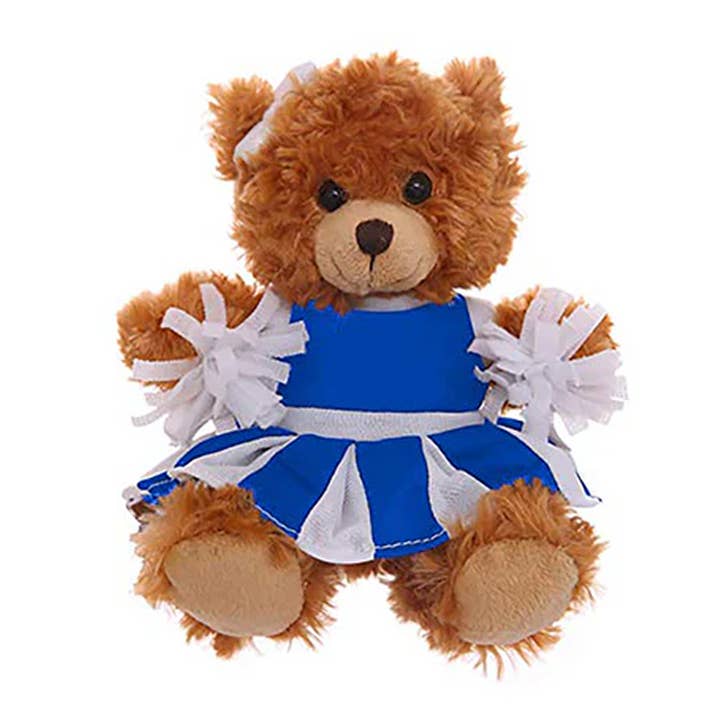 Plushland - Wholesale Stuffed/Plush Toy - Kids & Baby - 6″ Brown Sitting Bear in Cheerleader Outfit | Soft Bear 9