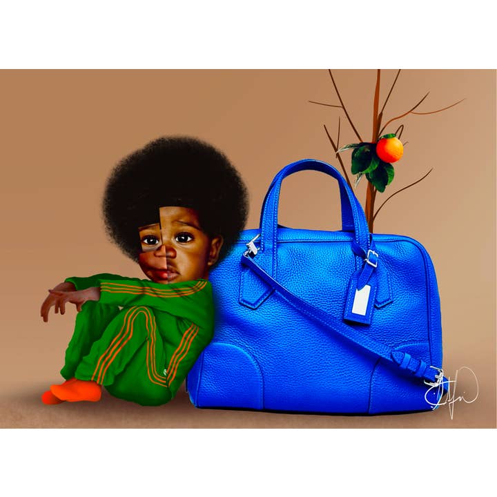 Pack Light (Blue) Art Print for wholesale by Dafri Studios