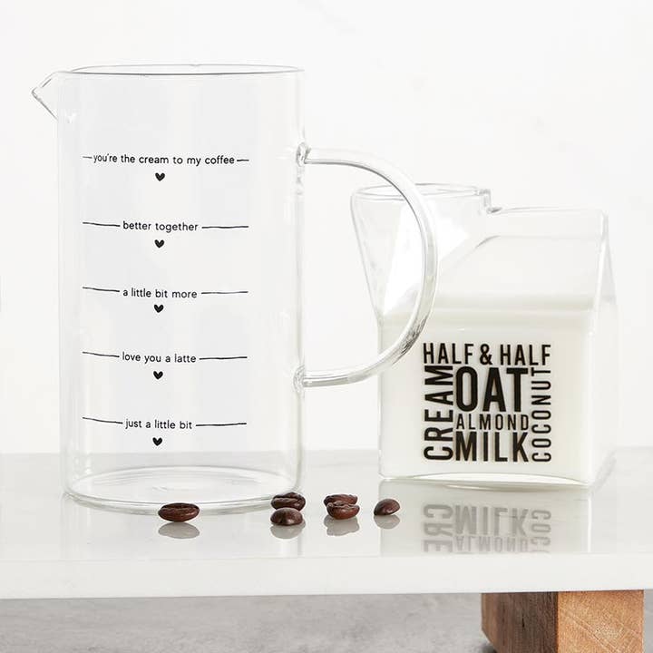 Santa Barbara Design Studio by Creative Brands - Wholesale Milk/Juice Bottle - Glass Milk Carton Creamer2