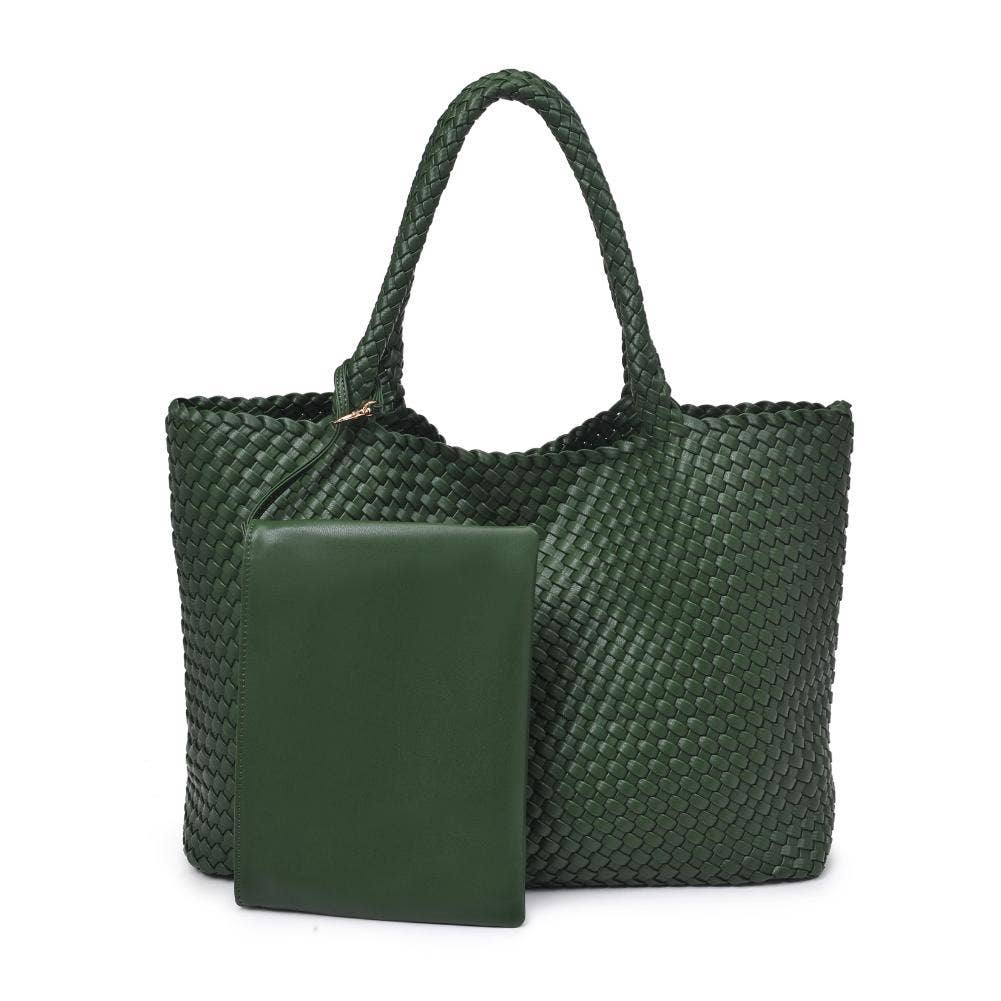 Moda Luxe - Vendita all'ingrosso Borsa tote - Donna - Borsa tote intrecciata in pelle vegana Solana52