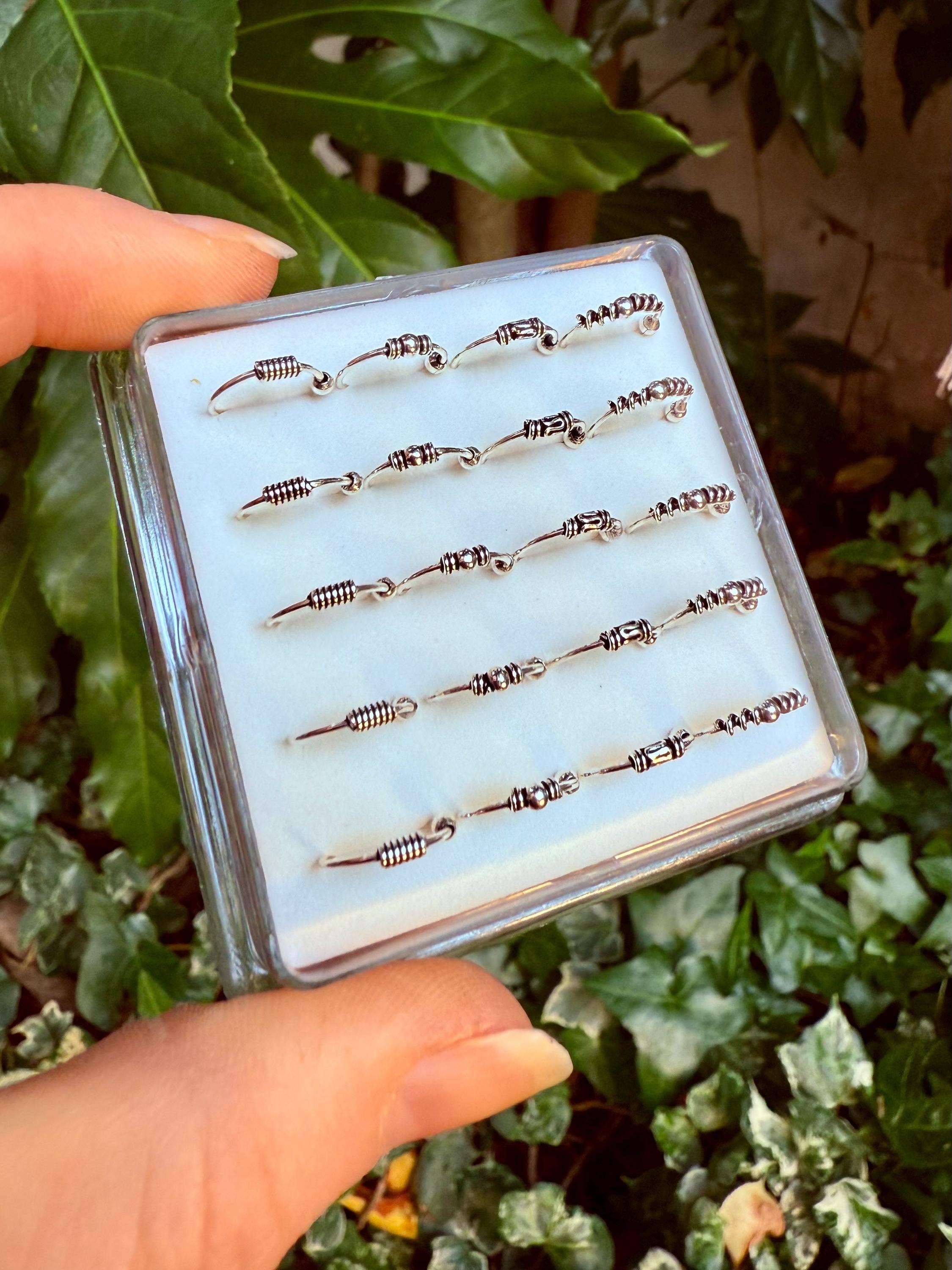 Kaali Boutique – wholesale Nose ring – Bali Nose Ring Hoop Sterling Silver 925 / Septum Jewelry / Septum Hoop/ Tattoo / Yoga / Ethnic Jewellery / Boho / Hypoallergenic5