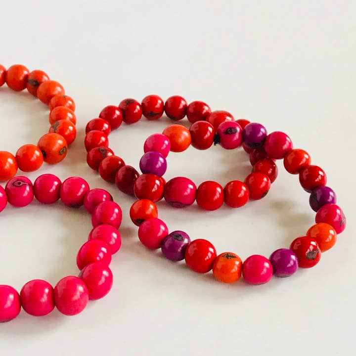 Belart Fair Trade - Wholesale Beaded Bracelet - Tagua Simple Acai Bead Adia Bracelet10
