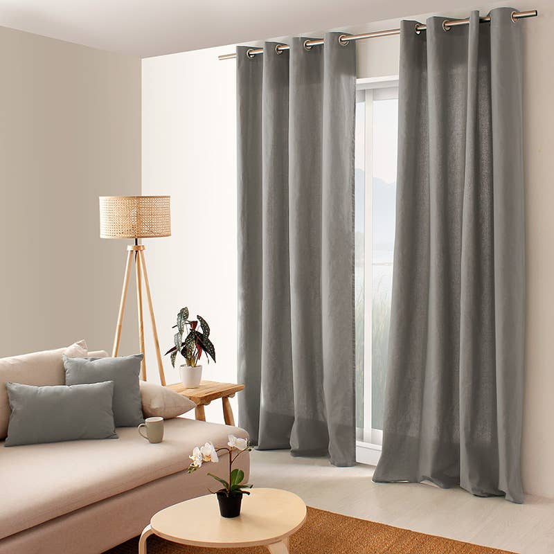 DECOSTARS - CmaDECO - Vendita all'ingrosso Tende - Tenda con occhielli 135 x 240 cm in cotone 100%, collezione PANAMA2