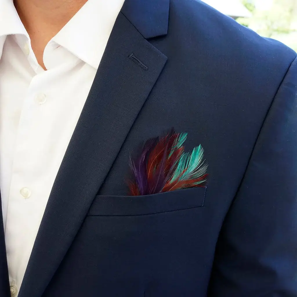 Zucker Feather Products - Venta al por mayor Accesorio para sombrero - Mujer - Ribetes de sombrero con forma de cabeza de faisán, color cobre, aguamarina oscura1