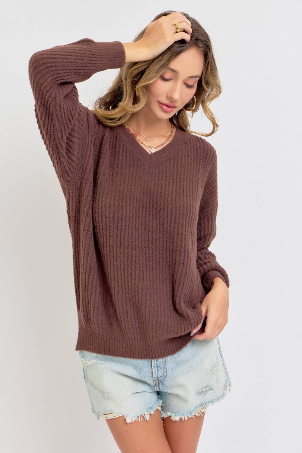 Sweet Lovely by Jen - Wholesale Knit Sweater - Women's -  EVERYDAY CASUAL  SWEATER44