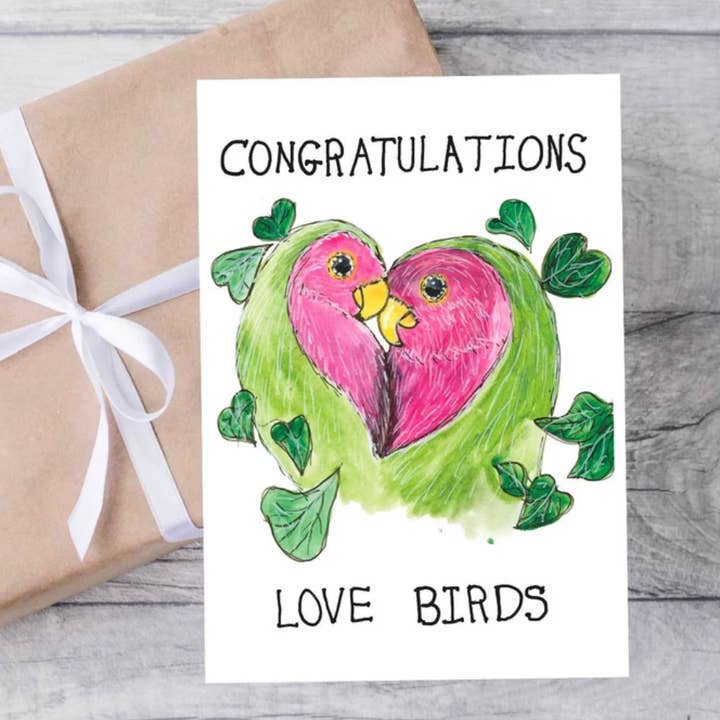 Wedding/engagement card for wholesale by MoreyScarfeDesigns