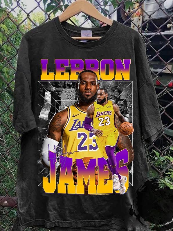 Lebron James Vintage 90s Bootleg Shirt, Basketball Shirt for wholesale by SONDO DESIGN LTD
