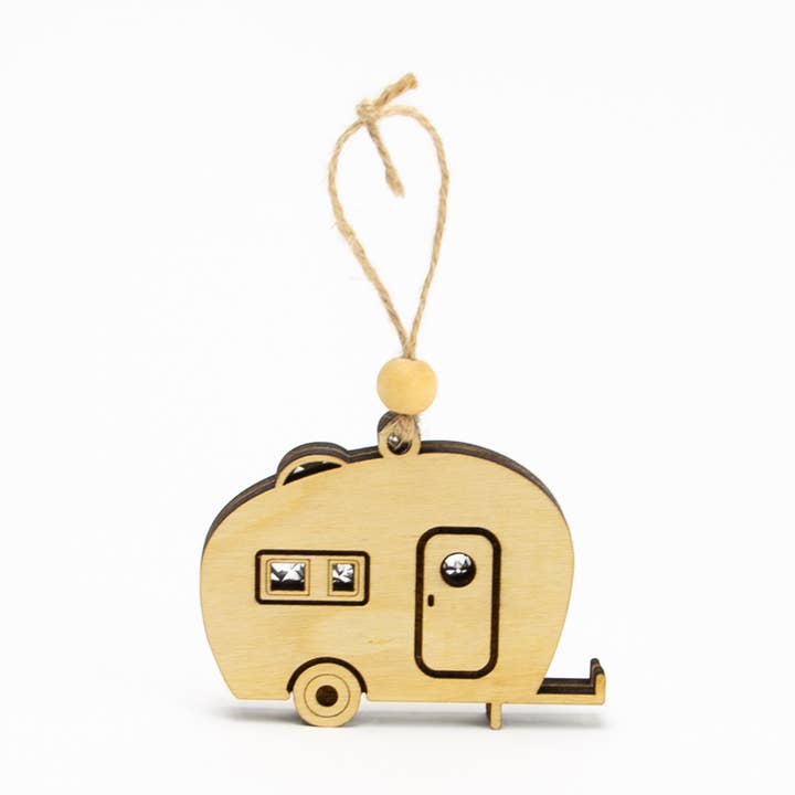 Retro Camper Ornament for wholesale by Beyond The Kerf