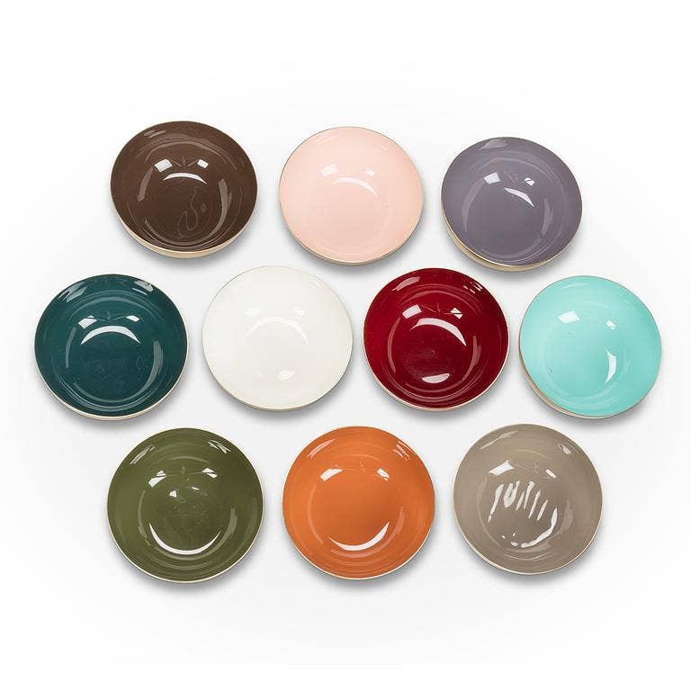 Abbott - Wholesale Bowl - Mini Enamel Bowl-Taupe-4"D2