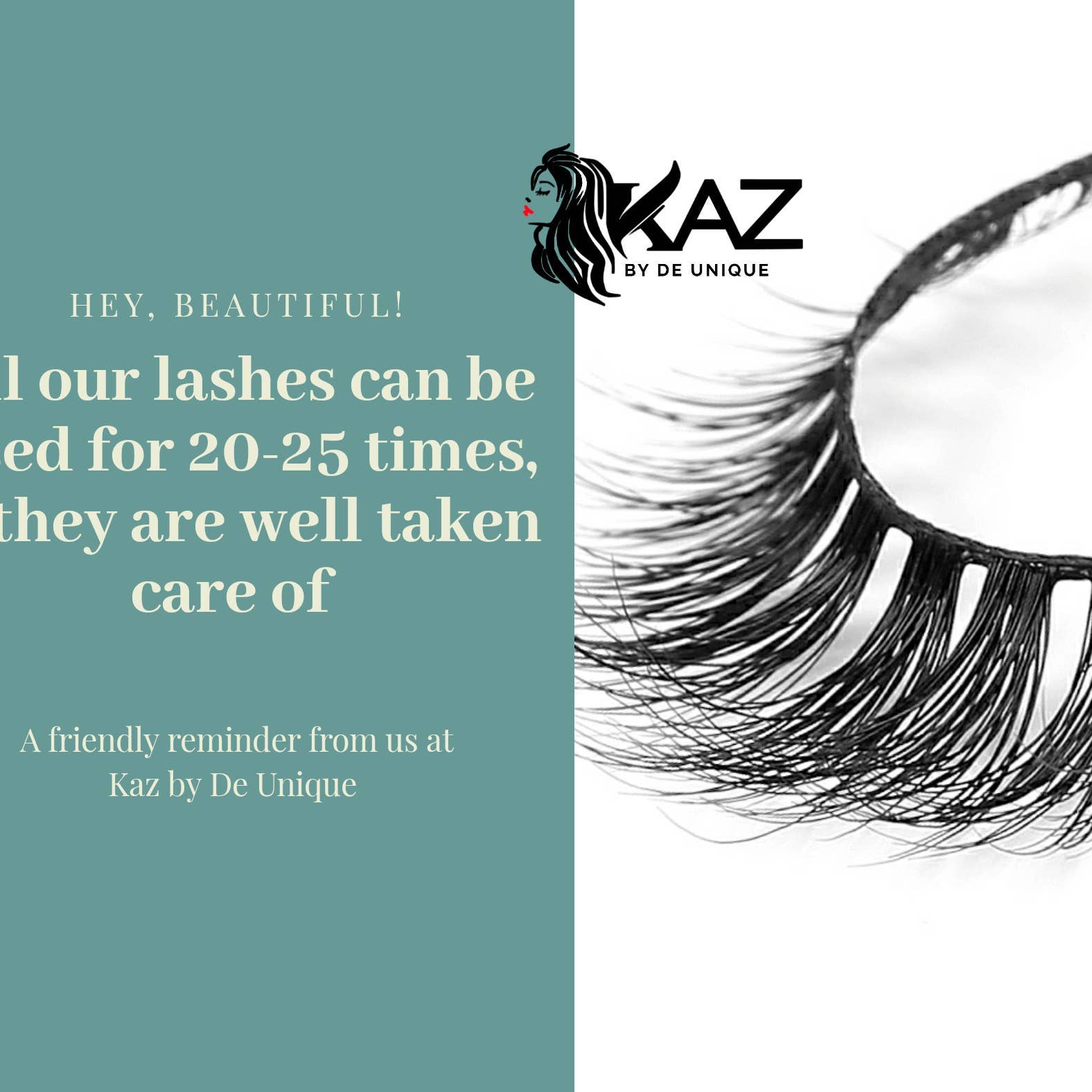 Kaz by De Unique Limited - Wholesale False/Fake Eyelashes - 6D quality faux Mink lashes #00310
