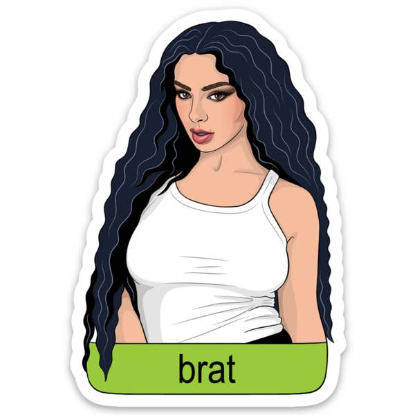 THE FOUND - Wholesale Sticker - Charli XCX Brat Die Cut Sticker