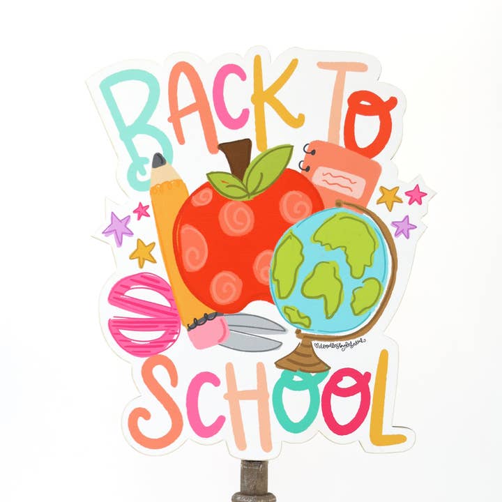 Back to School Topper for wholesale by Doodles By Rebekah