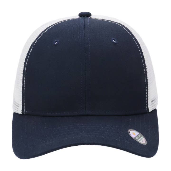 Cap Zone – Großhandel Trucker-Cap – Unisex – Zweifarbige Nylon-Polyester-Strukturierte Sechs-Panel-Trucker-Kappe13