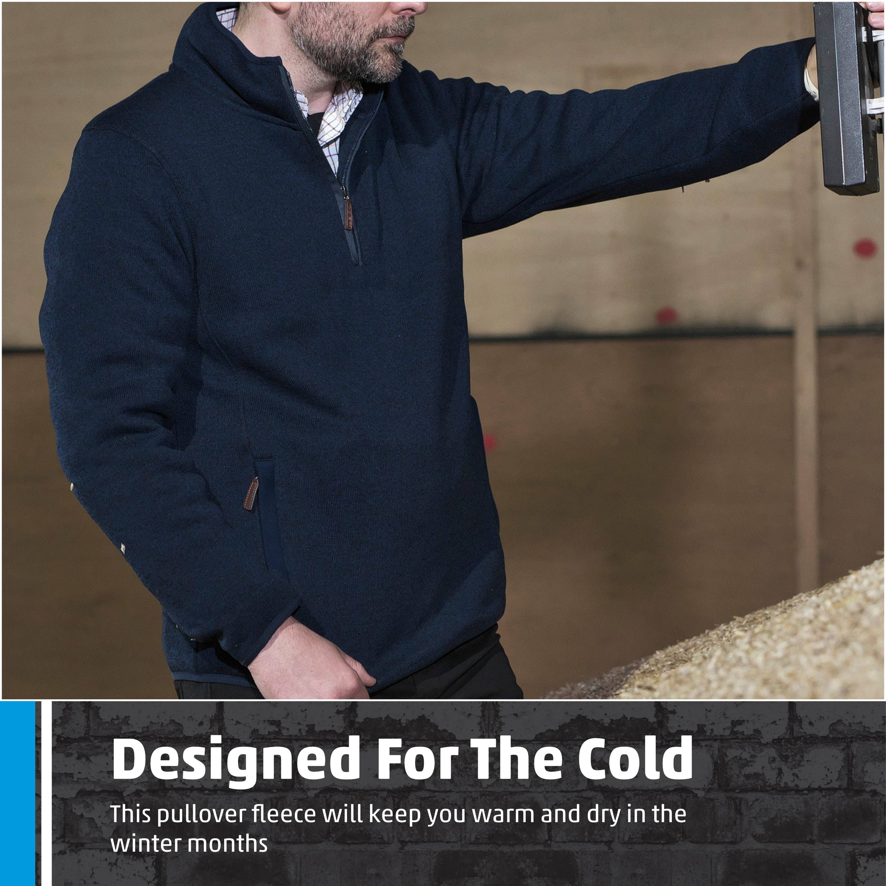 TuffStuff Workwear – Engroshandel Sweatshirt - Herre – Fort Easton pullover med fleecefor og lynlåslomme til håndvarmer6