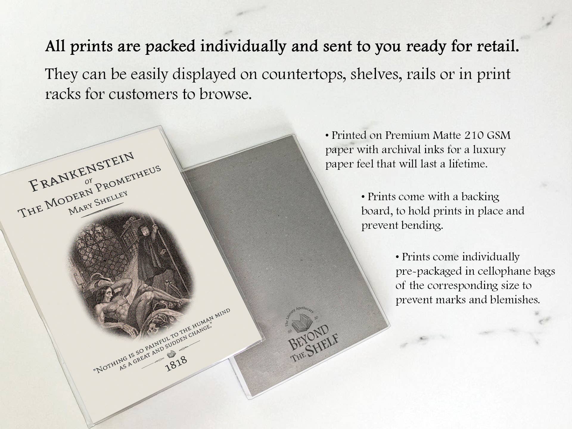 Beyond the Shelf – wholesale Art print – The Metamorphosis, Franz Kafka, Book Quote Art2