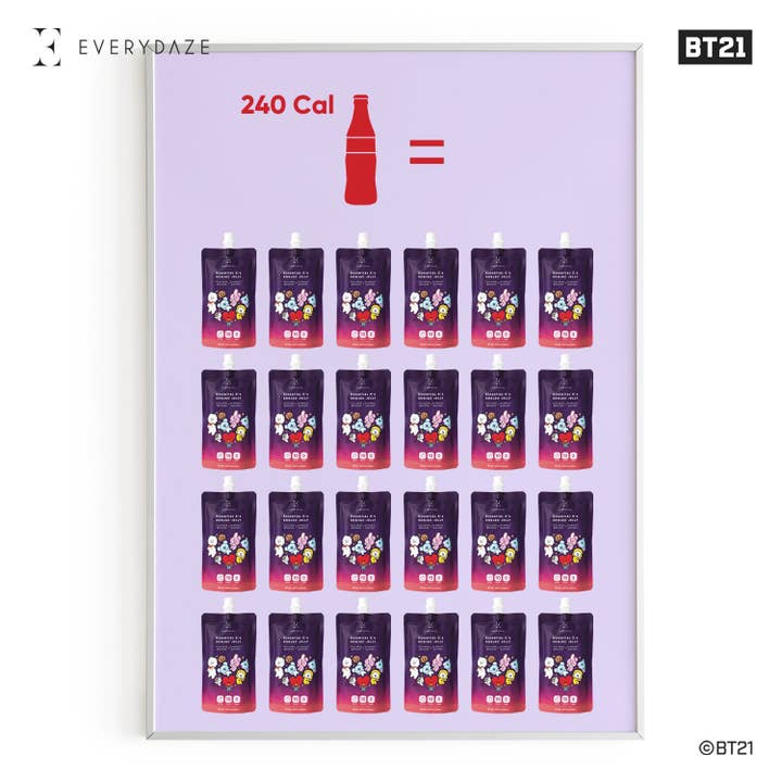 EVERYDAZE - Vente Supplément oral/vitamine - EVERYDAZE avec BT21 : Gelée de Konjac Essential C à la Litchi5
