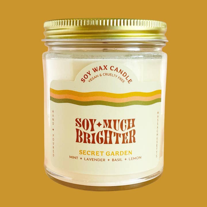 Secret Garden // Non-toxic Soy Wax Candle // Spring Candle for wholesale by Soy Much Brighter Candle Co.