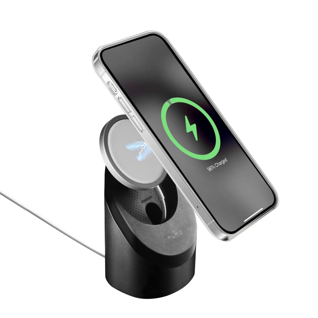 PURO - Vendita all'ingrosso Base di ricarica - Supporto Da Scrivania Per Alimentatore Magsafe0