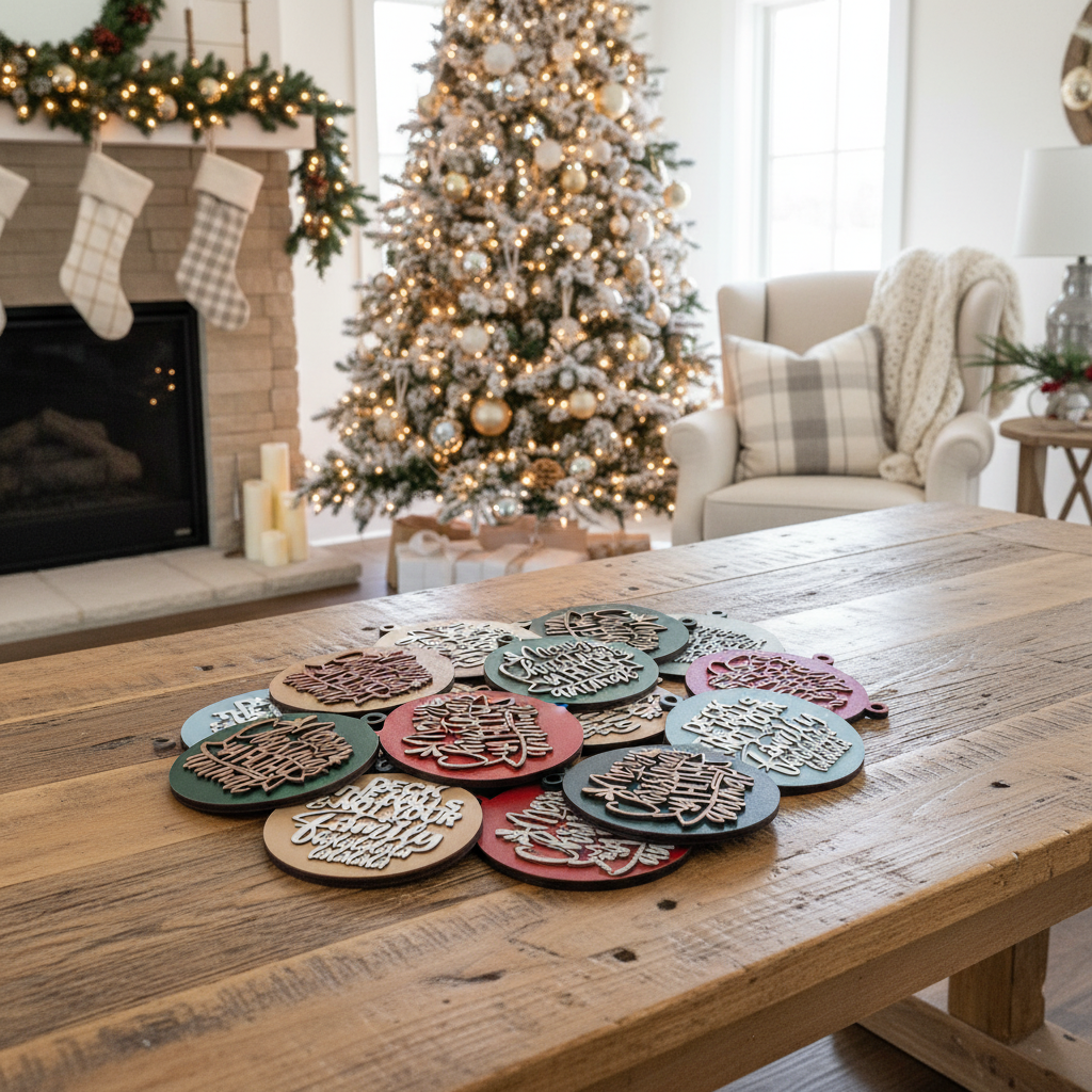 Gia Roma - Wholesale Ornament - Hanging Christmas Decor + Handmade Wooden Ornament Funny82