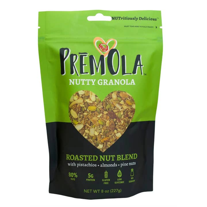 PremOla Granola - Wholesale Granola - PremOla Granola Roasted Nut Blend-gluten free-low sugar