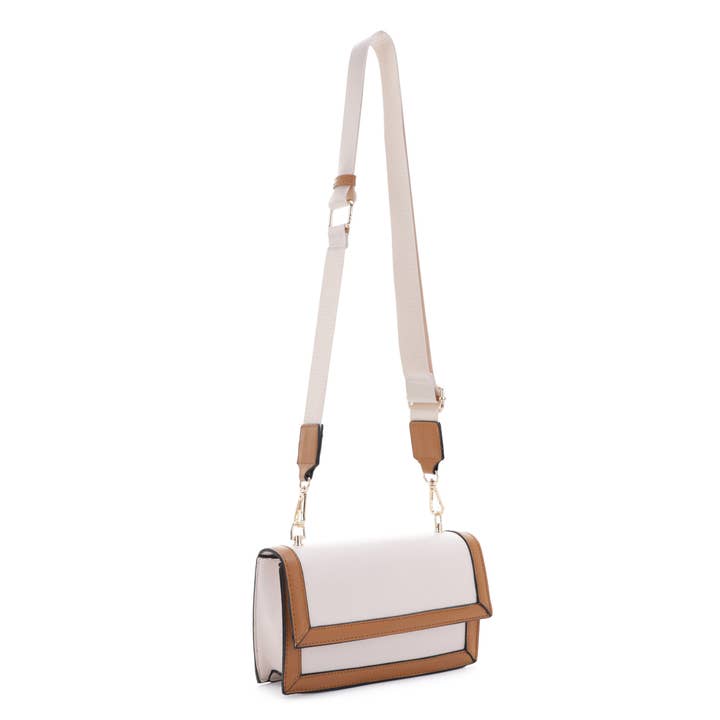 FC20372 Two Tone Adjustable Crossbody for wholesale by Isabelle Handbags