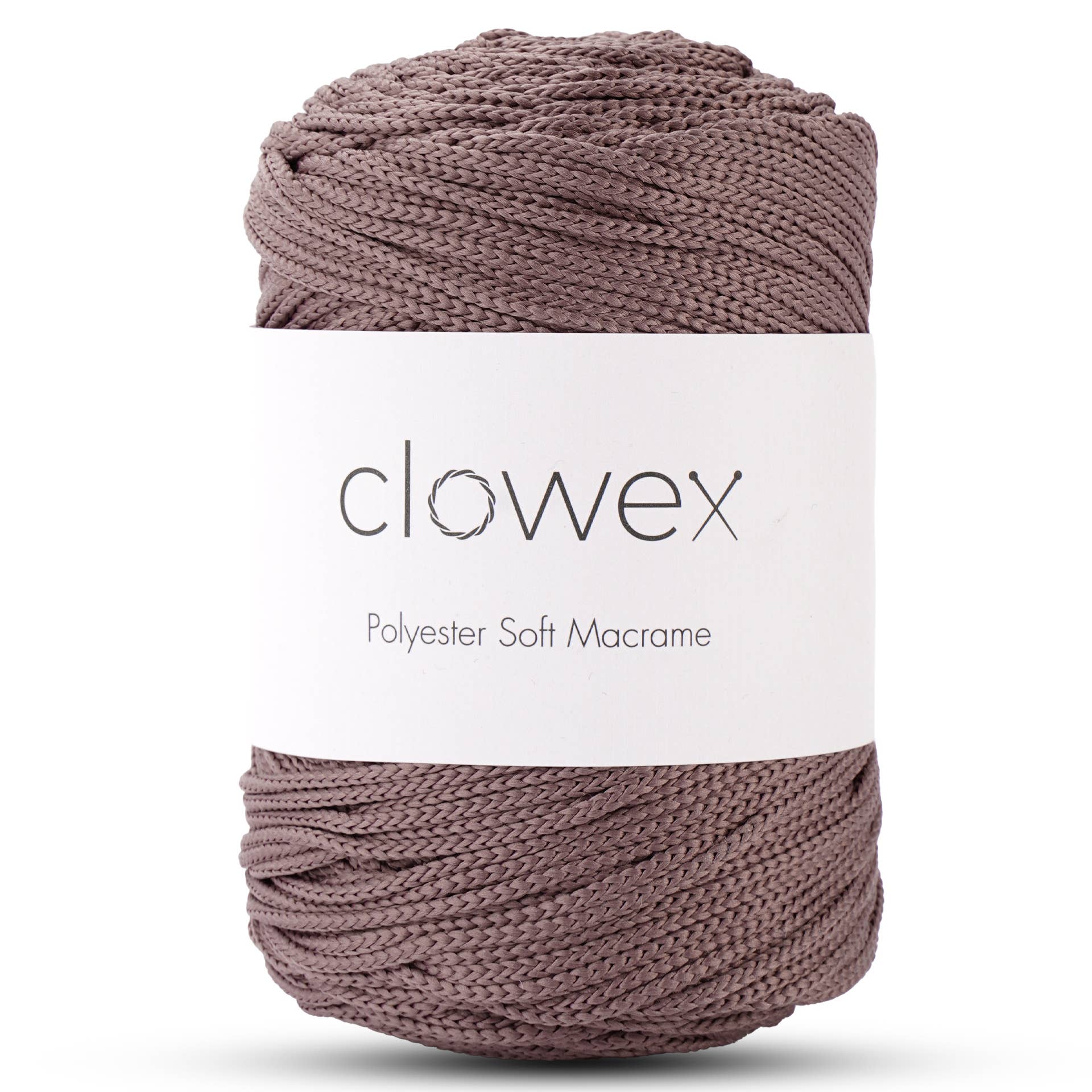 Clowex Textile LLC - Vente Fils à tricoter - Corde Macramé Douce en Polyester 2,5 mm, Fil de Corde Tressé Coloré53