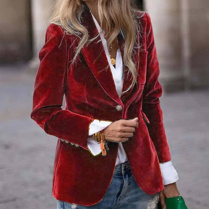 Sheer Trend - Wholesale Blazer - Women's - Slim Fit Blazer0