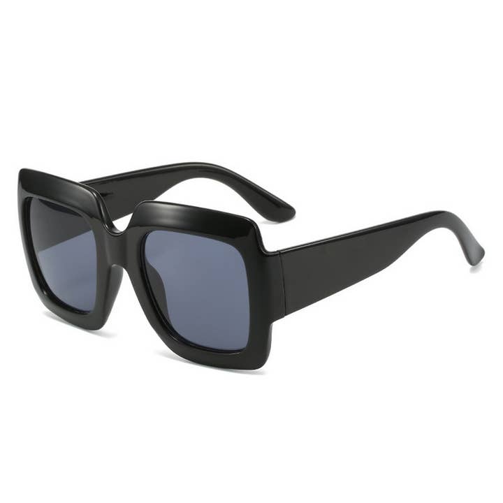 ACCITY - Wholesale Sunglasses - Women's - SIMPLE SQUARE FRAME COLOR BLOCK SUNGLASSES WOMEN_CWASG0258