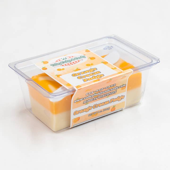 Valley Fudge & Candy - Wholesale Fudge - Orange Cream 1/2 lb. Fudge Bar1