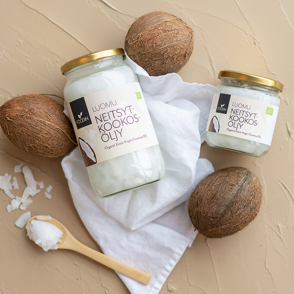 Foodin – Großhandel Speiseöl – Natives Kokosöl, kaltgepresst und biologisch 1L3