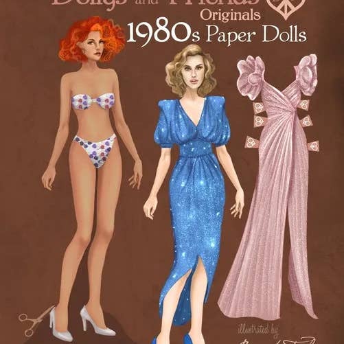 Books by splitShops - Wholesale Crafts, Hobbies & DIY - Dollys and Friends Originals 1980s Paper Dolls: Vintage Fashion Dress Up Paper Doll Collection with Iconic Eighties Retro Looks - Paperback