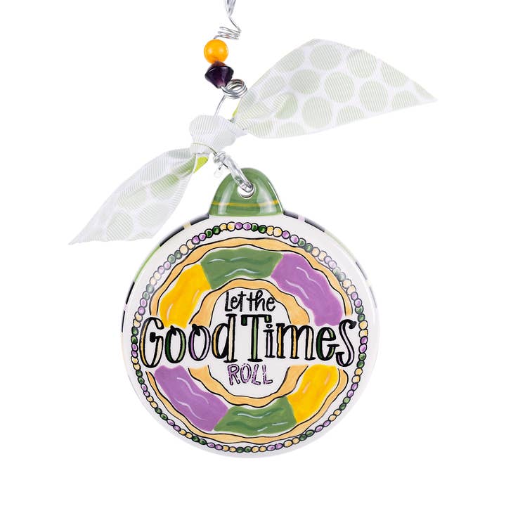 Let The Good Times Roll Puff Holiday Ornament for wholesale by Glory Haus