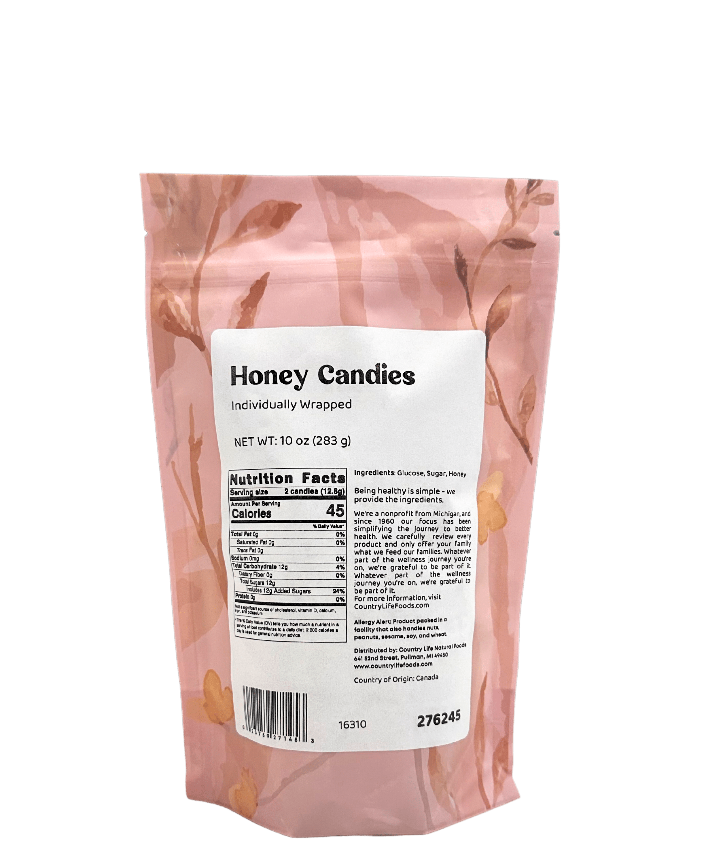 Country Life Natural Foods - Wholesale Hard Candy - Honey Candies, Individually Wrapped1