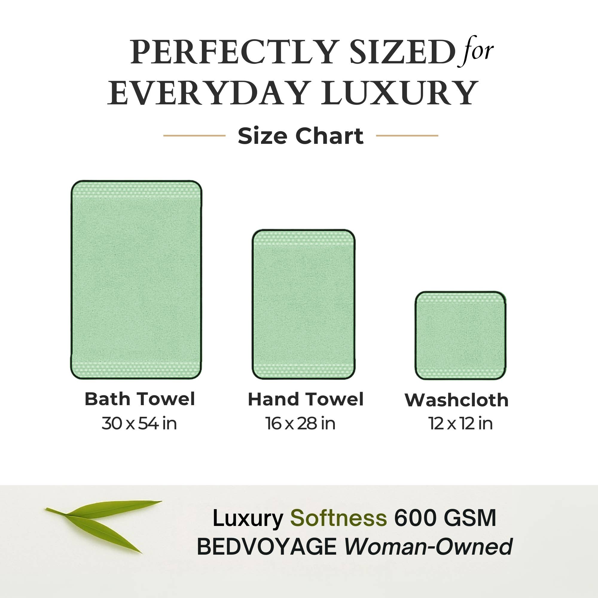 BedVoyage - Wholesale Towel Set - Luxury Spa Towel Collection - 6pc Set8