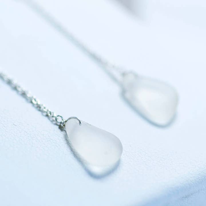 Maddie Genuine Sea Glass Threaders for wholesale by Betty Belts | Ocean Lovers®