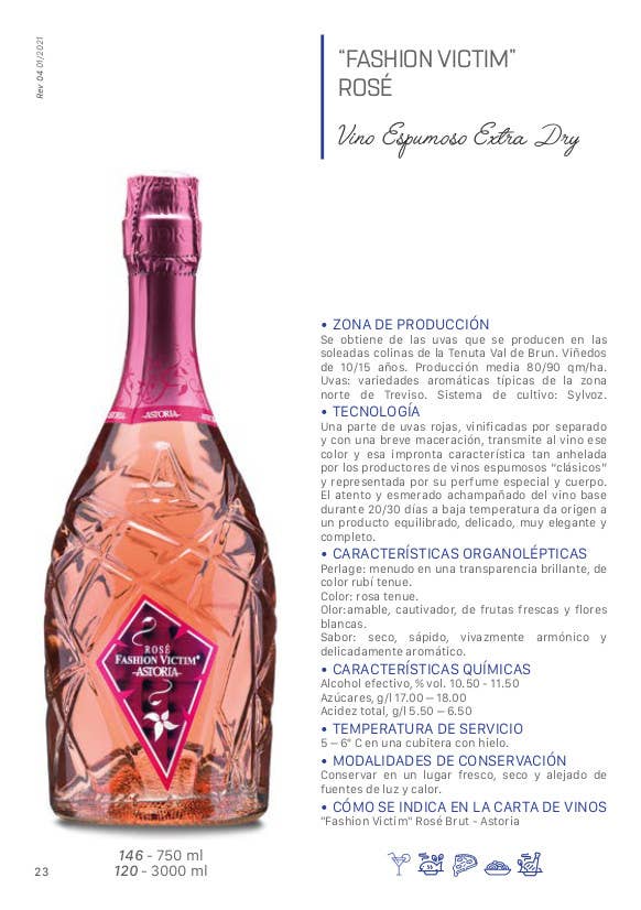 Metina SAS – wholesale Champagne/sparkling wine – Fashion Victim Rosé Brut Astoria Sparkling Wine 75 cl.6