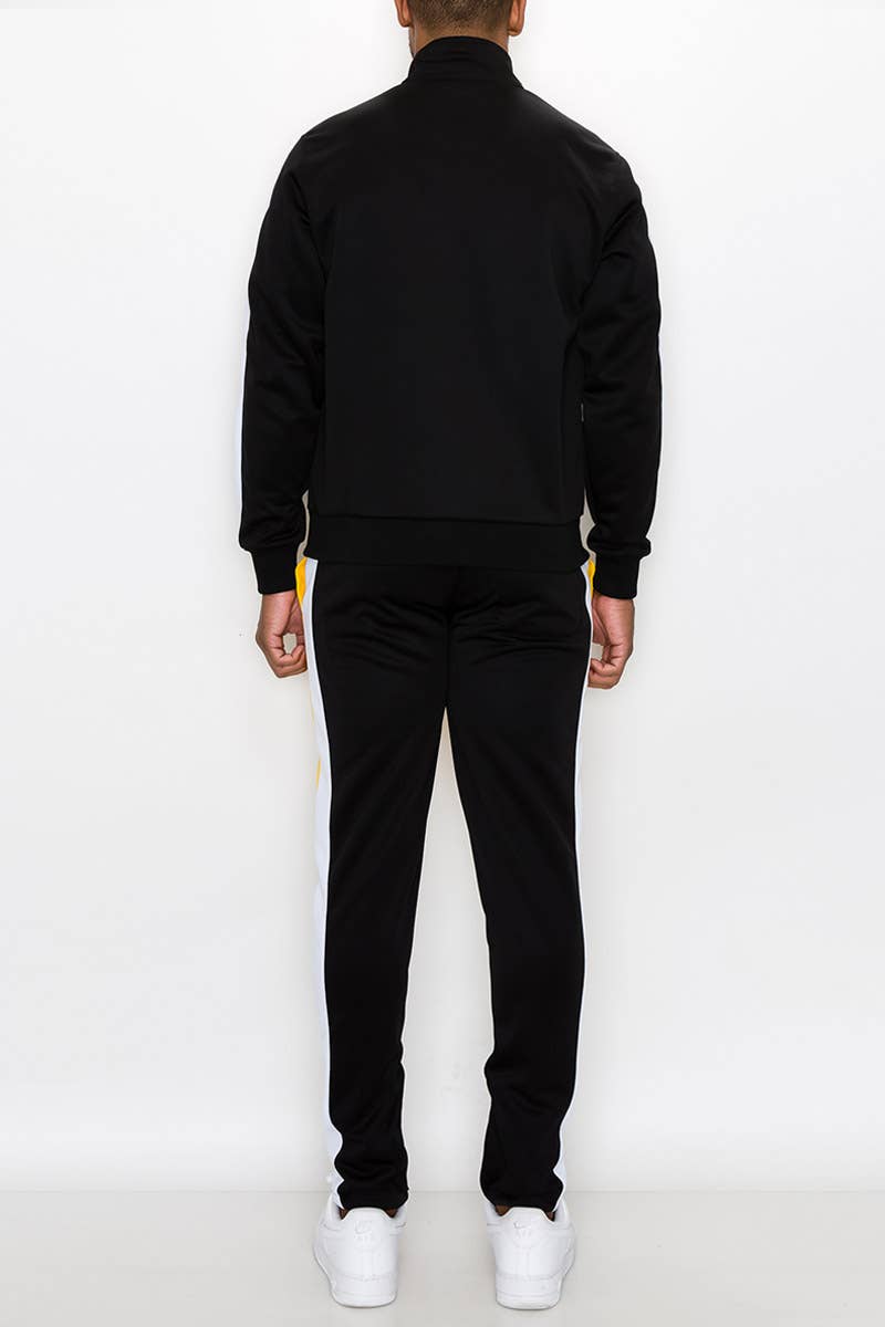 Victorious - Wholesale Tracksuit - Men's - ST553 Color Block Track Suits Set Pre-Pack10