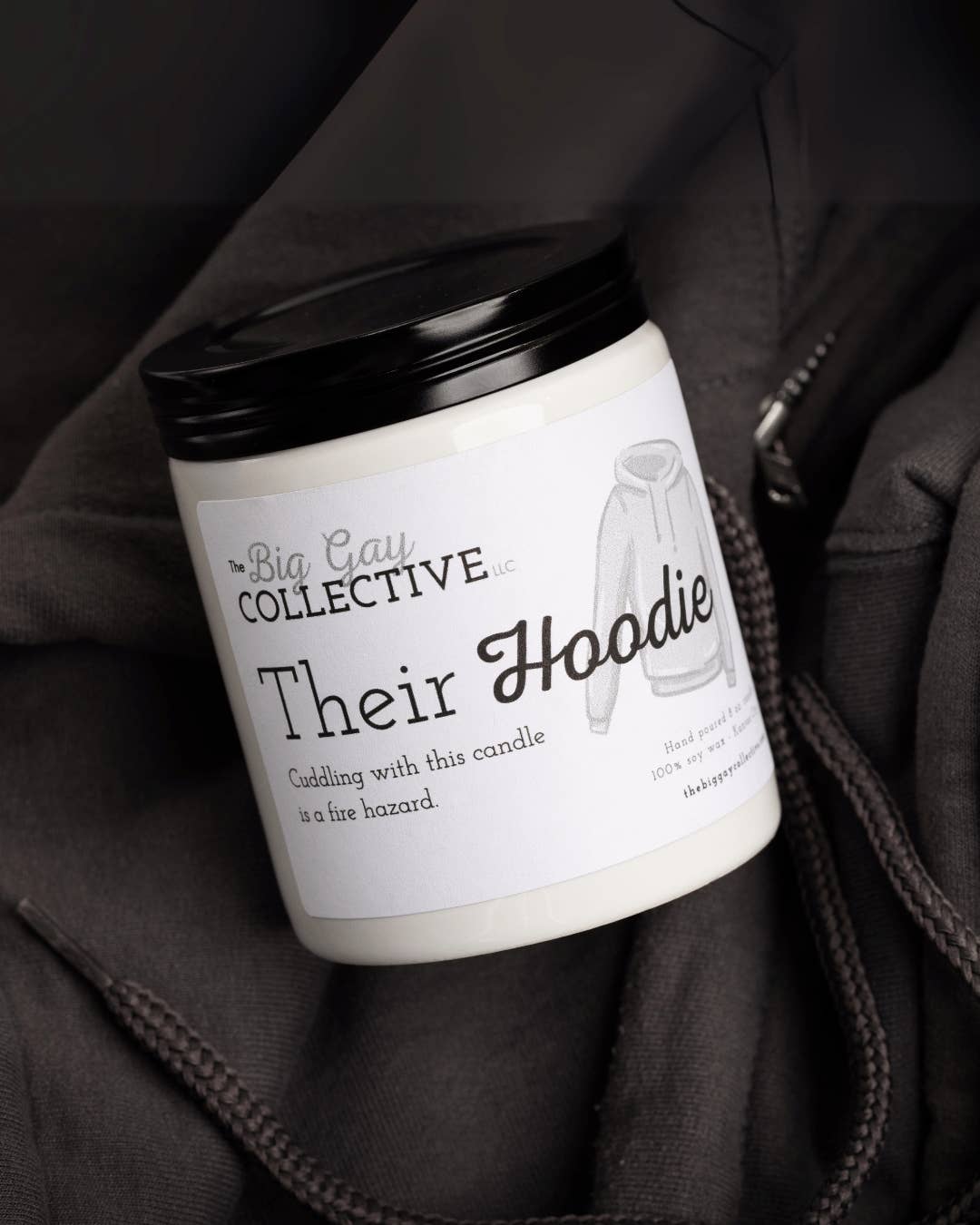 The Big Gay Collective LLC - Wholesale Jar/Filled Candle - Their Hoodie