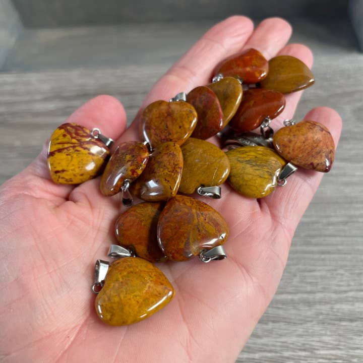 Keystone Crystals - Wholesale Individuele bedel/hanger - 20mm Edelsteen Hart Hangers – Groothandel Sieraden11