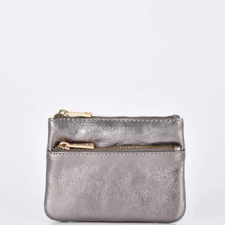 GABEE PRODUCTS - Wholesale Coin purse – Women’s - Comet Metallic Leather Card & Coin Purse4