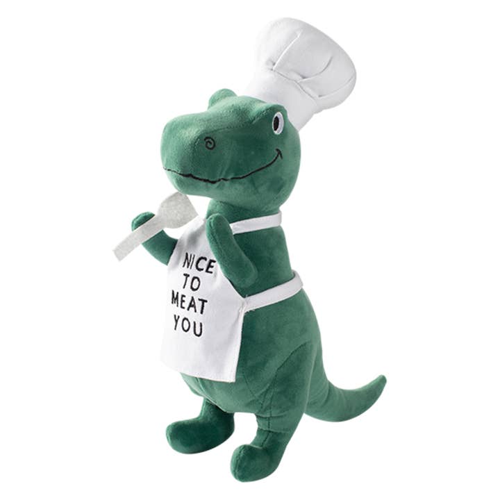 PetShop by Fringe Studio BBQ Rex Plush Dog Toy for wholesale by Pet Palette Distribution