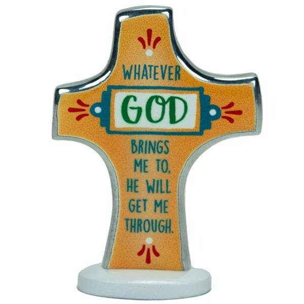 Whatever God Brings Prayer Cross for wholesale by Abbey + CA Gift