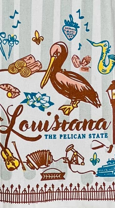THE PARISH LINE - Vente Torchons - Torchon de cuisine - Louisiana The Pelican State2